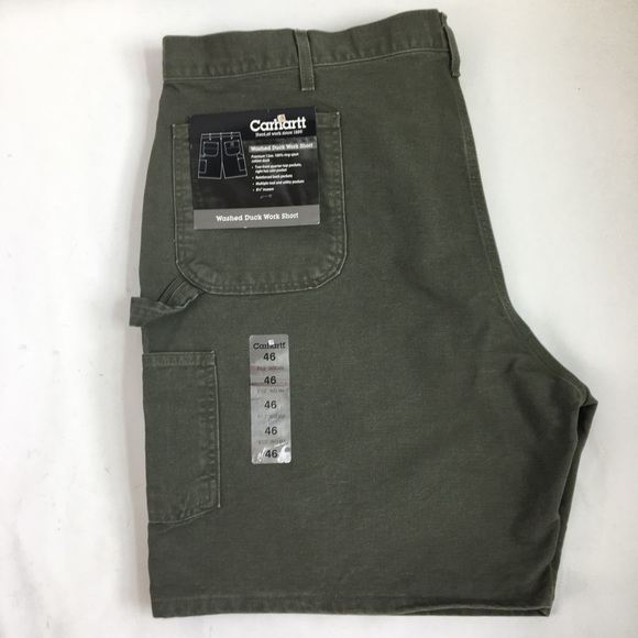 Carhartt Washed Duck Work Short Green 46 - Picture 13 of 16